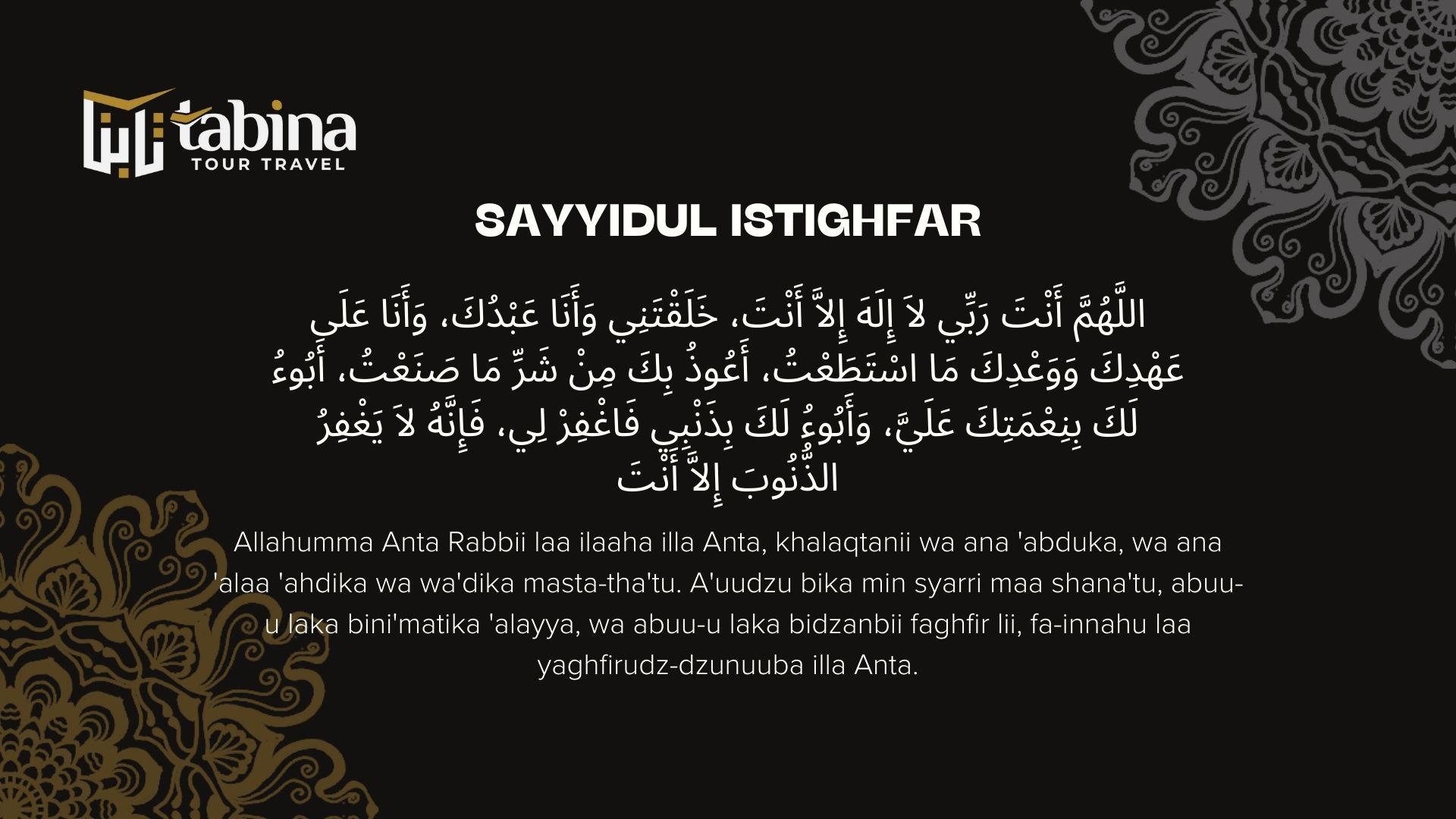 Bacaan Sayyidul Istighfar