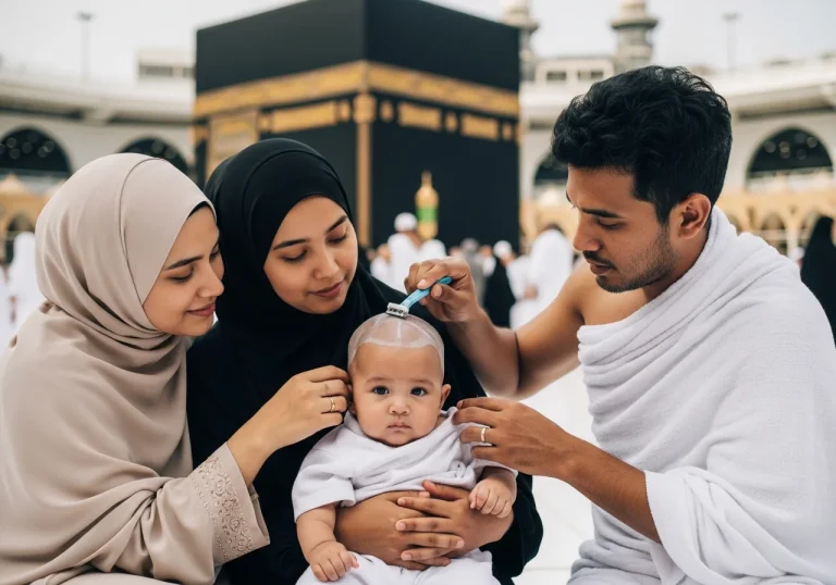 Doa Ketika Mencukur Rambut Bayi (Tahallul) Saat Umrah Bawa Anak