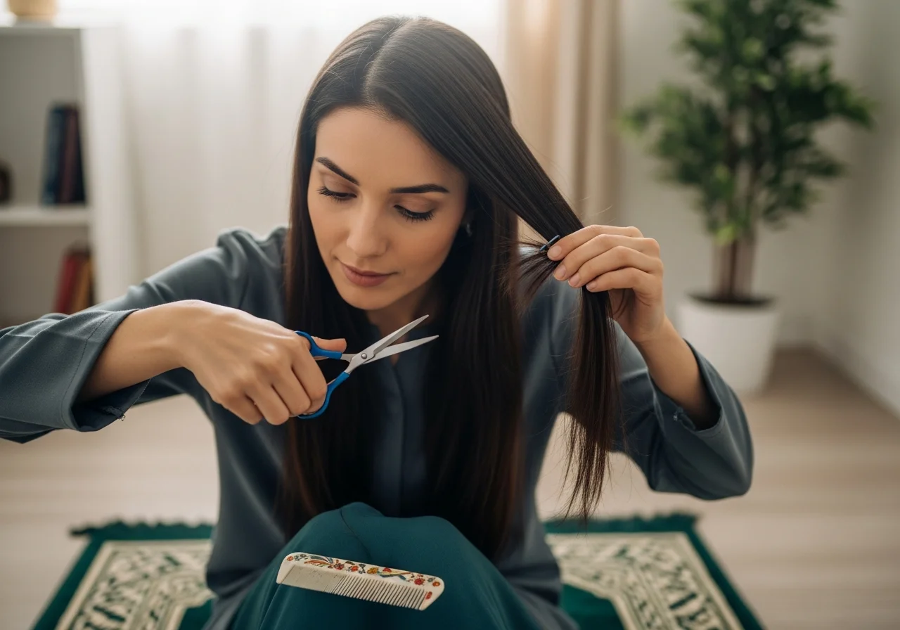 Doa Menggunting Rambut Sendiri (Tahallul) bagi Wanita