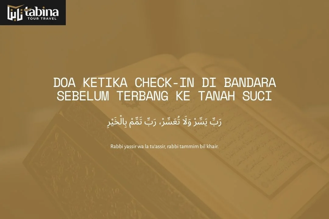 Doa Ketika Check-in di Bandara Sebelum Terbang ke Tanah Suci